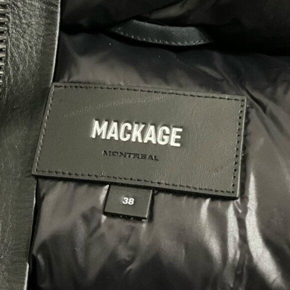 Mackage Chano-R Black Down Jacket Mens Size 38 (M) NWT $950 MSRP - Picture 8 of 11